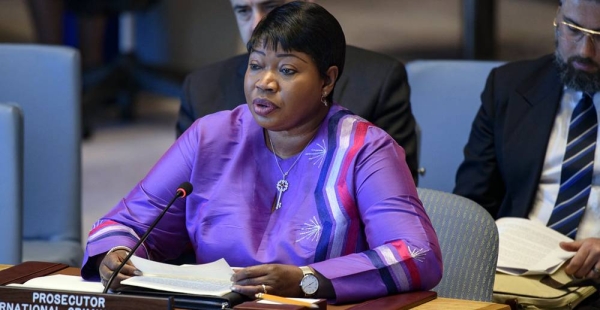 File photo of the Prosecutor of the International Criminal Court (ICC), Fatou Bensouda, briefing the UN Security Council on Libya in May 2019. — courtesy UN Photo/Loey Felipe