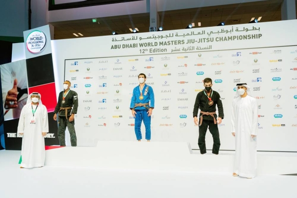 Sheikh Hamdan Bin Mohammed Bin Zayed Al Nahyan arriving to the 12th edition of ADPJJC