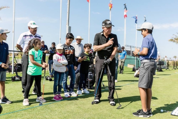 Gary Player hosts Golf Clinic at 2020 Saudi International powered by SoftBank Investment Advisers.