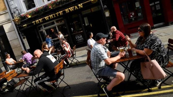 People in England are poised for their first chance in months for haircuts, casual shopping and restaurant meals on Monday, as the government takes the next step on its lockdown-lifting road map. — courtesy Twitter