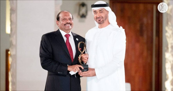 Yusuff Ali MA, prominent NRI businessman and chairman of retail group LuLu has been honored with Abu Dhabi's top civilian award.