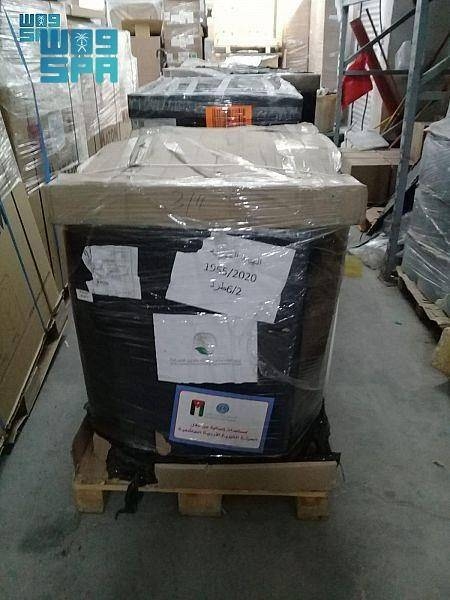 The shipment, which includes 38 ventilators, will help the health ministry confront the coronavirus (COVID-19 pandemic in Palestinian territories. — SPA photos
