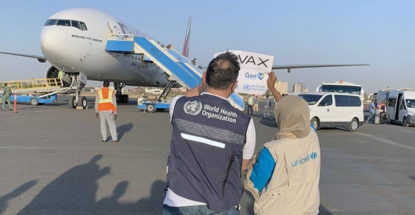 More than 355,000 doses of COVID-19 vaccines shipped by COVAX arrive in Niamey, the capital of Niger. — courtesy UNICEF/Frank Dejongh