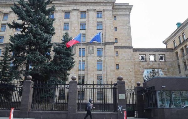 A view of the Embassy of the Czech Republic in central Moscow. — courtesy Mikhail Tereshchenko/TASS

‚Äì–æ—Å—Å–∏‚Ç¨. —õ–æ—Å–∫–≤–∞. ¬´–¥–∞–Ω–∏–µ –ø–æ—Å–æ–ª—å—Å—Ç–≤–∞ ‚Äû–µ—Ö–∏–∏ –≤ ‚Äì–æ—Å—Å–∏–∏. —õ–∏—Ö–∞–∏–ª ‚Äú–µ—Ä–µ—â–µ–Ω–∫–æ/‚Äú—ò‚Äî‚Äî