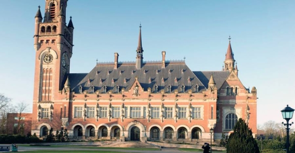 An outside view of the Peace Palace in The Hague (Netherlands), which has been the seat of the International Court of Justice since 1946. — courtesy UN Photo/ICJ-CIJ
