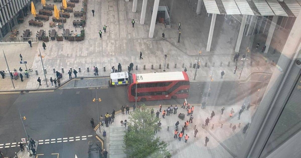 Emergency services were deployed at the scene at London Bridge, south of the River Thames, and trains were halted for hours. — Courtesy photo
