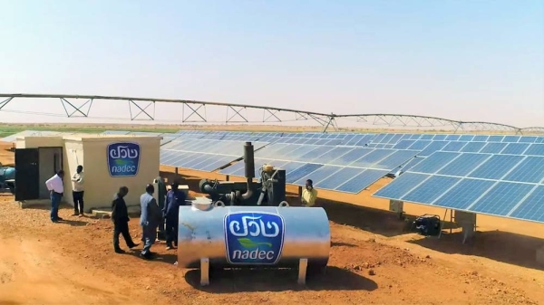 File photo of a solar plant at Nadec city in Haradh.