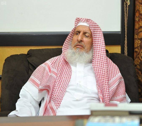 Grand Mufti and Chairman of the Council of Senior Scholars Sheikh Abdul Aziz Al-Asheikh.