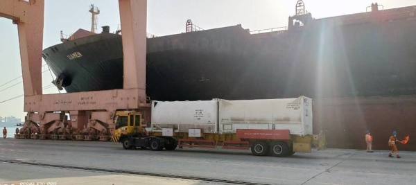 Saudi Arabia is shipping 80 metric tons of liquid oxygen to India as the country is running low on supplies due to an unprecedented spike in coronavirus cases.