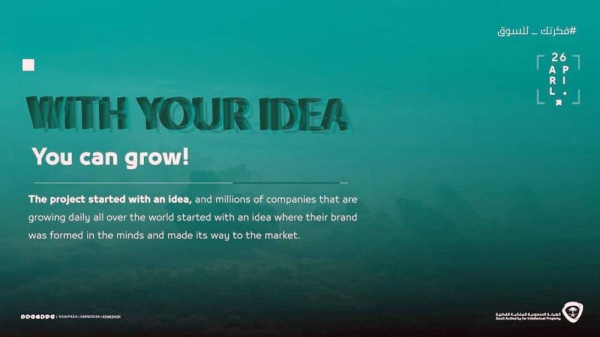 ‘Taking Your Ideas to the Market’, slogan for World Intellectual Property Day