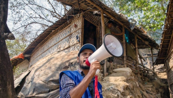 Some shelters have been rebuilt in Camp 9 of Cox’s Bazar in Bangladesh following a fire in March. — courtesy IOM/Mashrif Abdullah Al