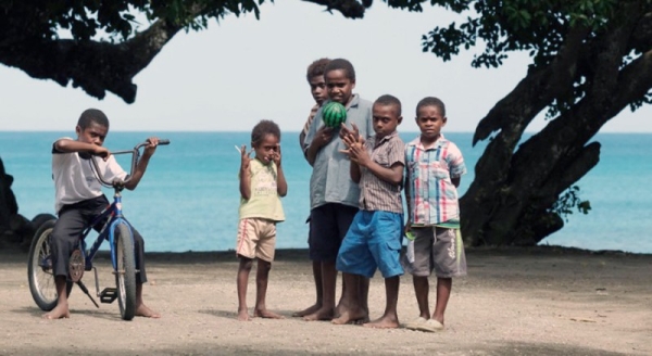 Children play on the beach in Epi island, Vanuatu, an archipelago in the western Pacific which is home to about 300,000 people. — courtesy UNICEF/Jason Chute