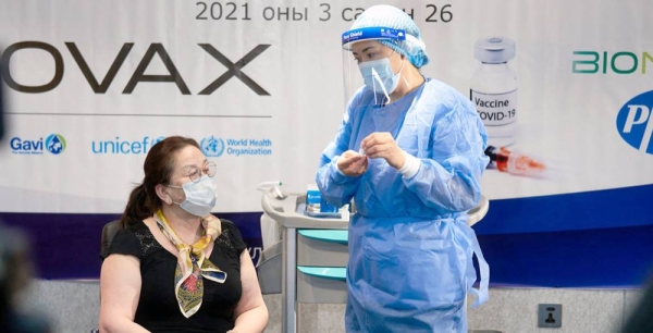 Mongolia initially received over 25,000 doses of the COVID-19 vaccine from the COVAX Facility. — courtesy UNICEF/Khasar Sandag