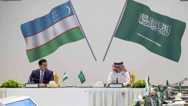 Minister of Investment Eng. Khalid Bin Abdulaziz Al-Falih and Deputy Prime Minister and Minister of Investments and Foreign Trade of the Republic of Uzbekistan Umurzakov Sardor co-chair the Saudi-Uzbek Joint Committee meeting.