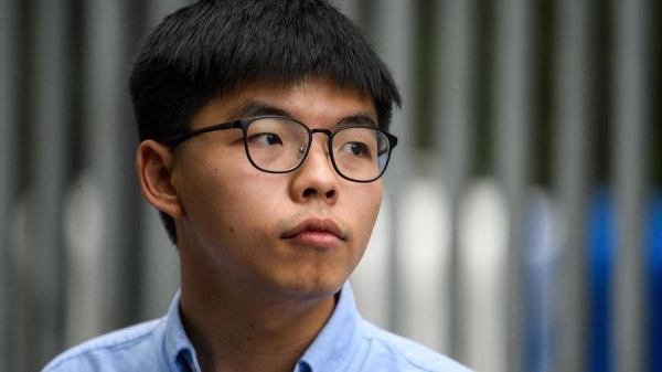  A Hong Kong court has sentenced Joshua Wong and three other activists to between four and 10 months in prison for participating in an unauthorized rally last year to commemorate the 1989 Tiananmen Square crackdown. — Courtesy file photo
