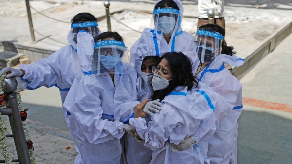 India on Wednesday registered a record spike in coronavirus-related deaths over the last 24 hours, pushing its total fatalities past the 250,000-mark. — Courtesy file photo
