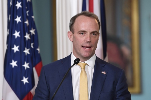 British Foreign Secretary Dominic Raab