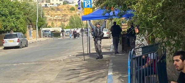 Israeli police gather in Sheikh Jarrah neighborhood in East Jerusalem, where Palestinians are threatened with eviction. — Courtesy file photo