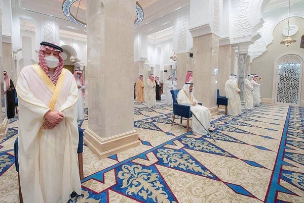 Custodian of the Two Holy Mosques King Salman performed Eid Al-Fitr prayer in NEOM Thursday morning.