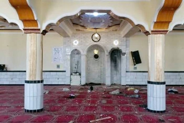 Twelve people were killed in an explosion at a mosque in a district of the Afghan capital Kabul during Friday prayers, officials said. — courtesy Tolo Twitter