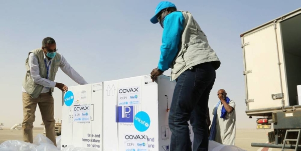 
69,600 doses of COVID-19 vaccine were delivered to Mauritania in early April as part of the COVAX initiative. — courtesy UNICEF/Raphael Pouget