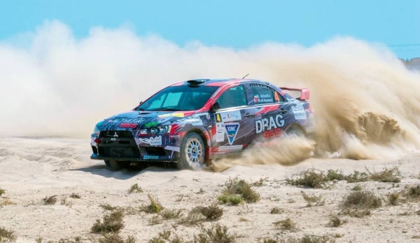 Nasser Saleh Al-Attiyah on his way to winning round one in Qatar.