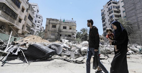 Much of Gaza City has been damaged as a result of Israeli air strikes. — courtesy UNRWA/Mohamed Hinnawi