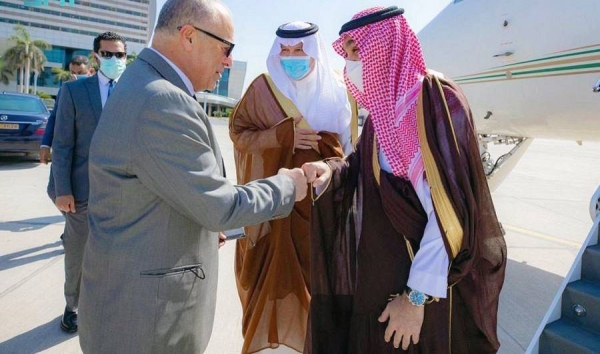 Minister of Sports Prince Abdulaziz Bin Turki Al-Faisal, chairman of the Saudi Arabian Olympic Committee (SAOC) and president of the Union of Arab Football Associations, arrived in Cairo Monday.