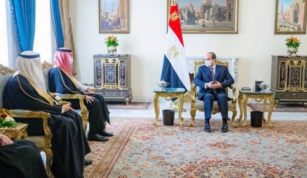 Egyptian President Abdul Fattah El-Sisi received here Tuesday Minister of Sport Prince Abdulaziz Bin Turki Al-Faisal.