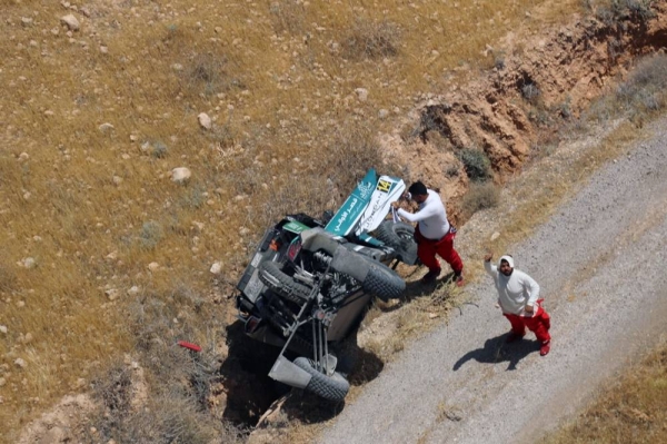 Saleh Al-Saif crashes