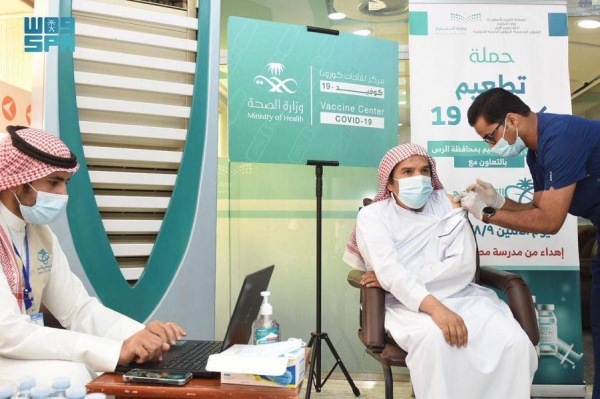 40% of Saudi population has taken at least one vaccine shot