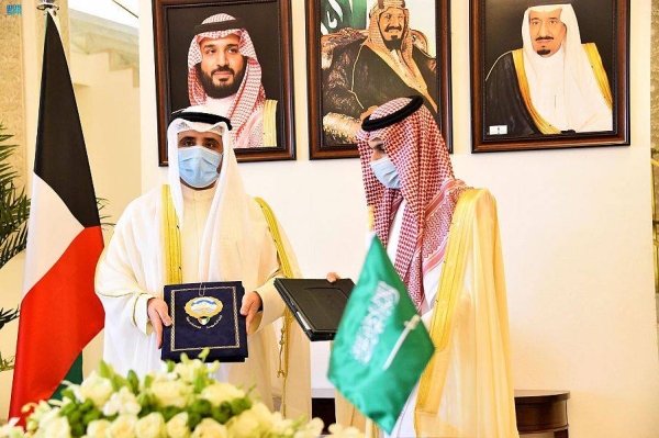 Saudi Arabia’s Foreign Minister Prince Faisal Bin Farhan and his Kuwaiti counterpart Ahmed Nasser Al-Mohammed Al-Sabah headed the first meeting of the Saudi-Kuwaiti Coordination Council here on Sunday.