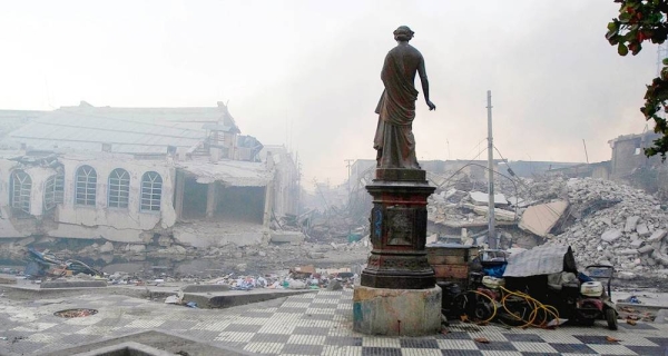 The capital of Haiti, Port-au-Prince, was extensively damaged by the January 2010 earthquake. — courtesy UN Photo/Marco Dormino