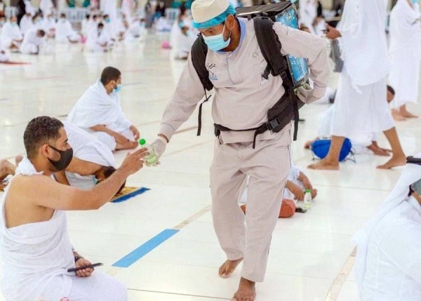 The General Presidency for the Affairs of the Two Holy Mosques has distributed over 15 million Zamzam water bottles since the restart of Umrah pilgrimage.