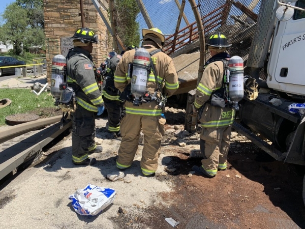A pedestrian bridge that likely was struck by at least one vehicle collapsed onto Interstate 295 in Washington, DC, injuring several people and blocking the highway in both directions, officials said on Wednesday. — Courtesy photos
