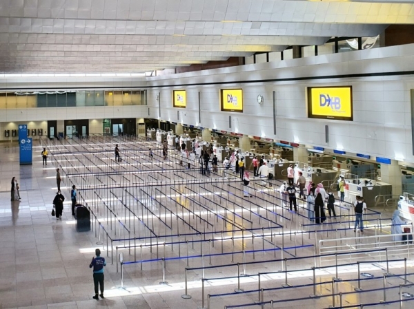 Dubai International Airport's Terminal 1 and Concourse D welcomed their first passengers on Thursday morning after 15 months with the arrival of flynas flight XY201 from Riyadh. — WAM photos