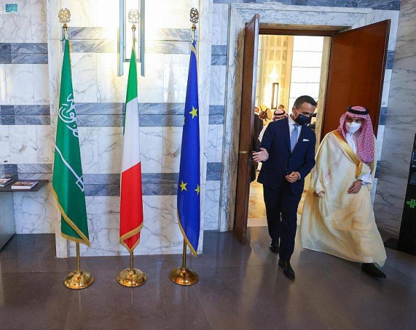 Foreign Minister Prince Faisal Bin Farhan met here on Sunday with his Italian counterpart Luigi Di Maio on the sidelines of the meeting of the Global Coalition to Defeat Daesh (the so-called IS).