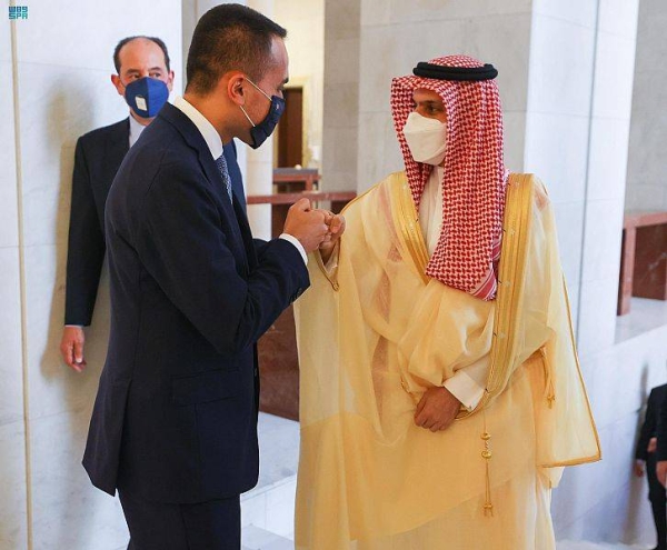 Foreign Minister Prince Faisal Bin Farhan met here on Sunday with his Italian counterpart Luigi Di Maio on the sidelines of the meeting of the Global Coalition to Defeat Daesh (the so-called IS).