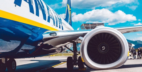File photo shows Ryanair plane at an airport in Italy. — courtesy Unsplash/Lucas Davies