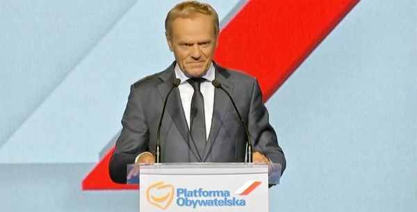 Former leader of the European Union and prime minister of Poland Donald Tusk has been elected head of the largest party in Poland's fragmented opposition, the Civic Platform.
