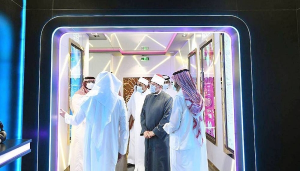 Egyptian Minister of Awqaf Minister Mohamed Mokhtar Gomaa and his accompanying delegation visited Sunday the International Fair and Museum of the Prophet's Biography and Islamic Civilization in Madinah, affiliated to Muslim World League (MWL).