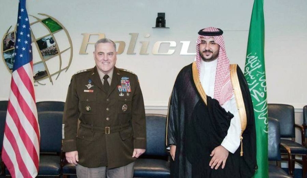 Deputy Minister of Defense Prince Khalid Bin Salman held in Washington Tuesday extensive talks with US Secretary of Defense Lloyd Austin.
