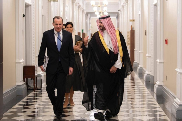 Saudi Arabia’s Deputy Defense Minister Prince Khalid Bin Salman has met with US National Security Council's coordinator for the Middle East and North Africa Brett McGurk and US Special Envoy for Yemen Tim Lenderking.