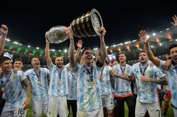 Lionel Messi ended his wait for a first major international title as Argentina beat Brazil in the Copa America final in Rio's Maracana stadium. (Credit: @CopaAmerica)