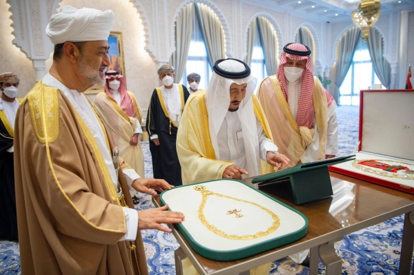 King Salman, Sultan Haitham decorated with highest honors