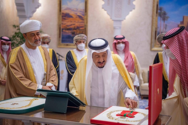King Salman, Sultan Haitham decorated with highest honors