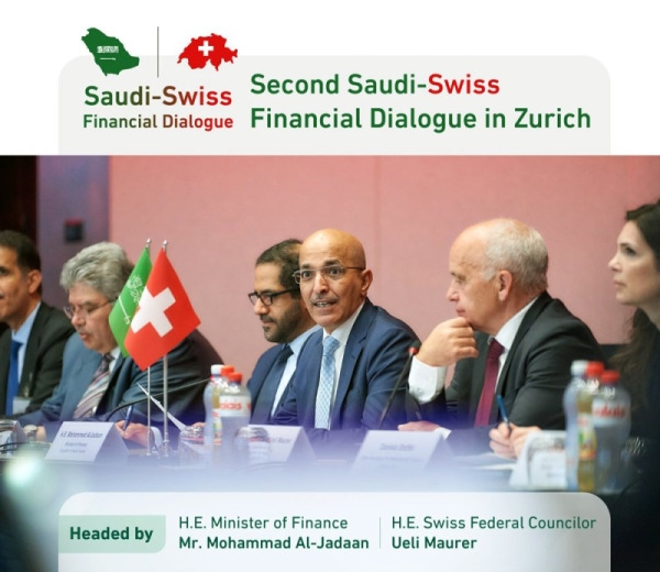 Minister of Finance Mohammad Al-Jadaan opened the second Saudi-Swiss Financial Dialogue (SSFD) in Zurich, in presence of Swiss Federal Councilor Ueli Maurer on Sunday.