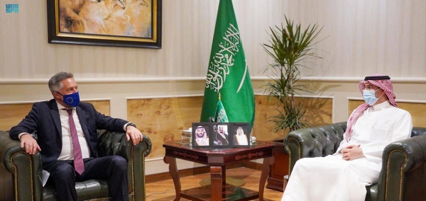 President of the Human Rights Commission Awwad Al-Awwad met with US Embassy's Chargé d'Affaires Martina Strong in his office here on Wednesday.