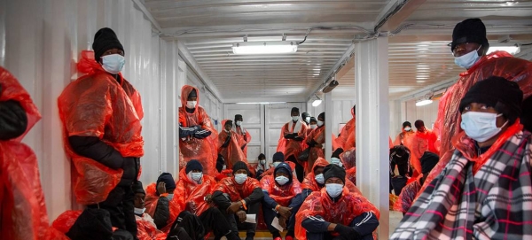 African migrants are rescued in March 2021in the Mediterranean Sea which remains one of the world's most dangerous maritime migration routes. — Courtesy file photo