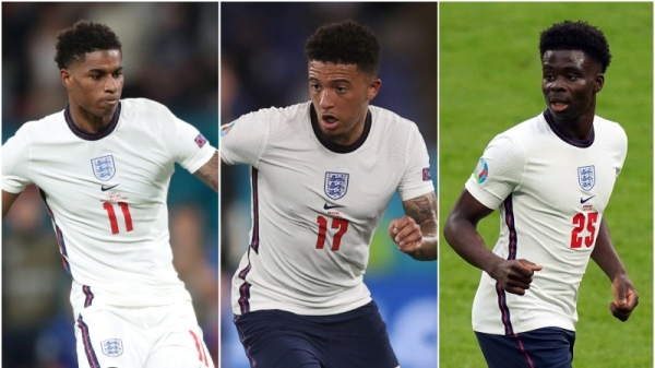 Black players on the England team, including Marcus Rashford, Jason Sancho and Bukayo Saka, have been targeted with a torrent of abuse released on social media following the country's defeat. — Courtesy file photo
